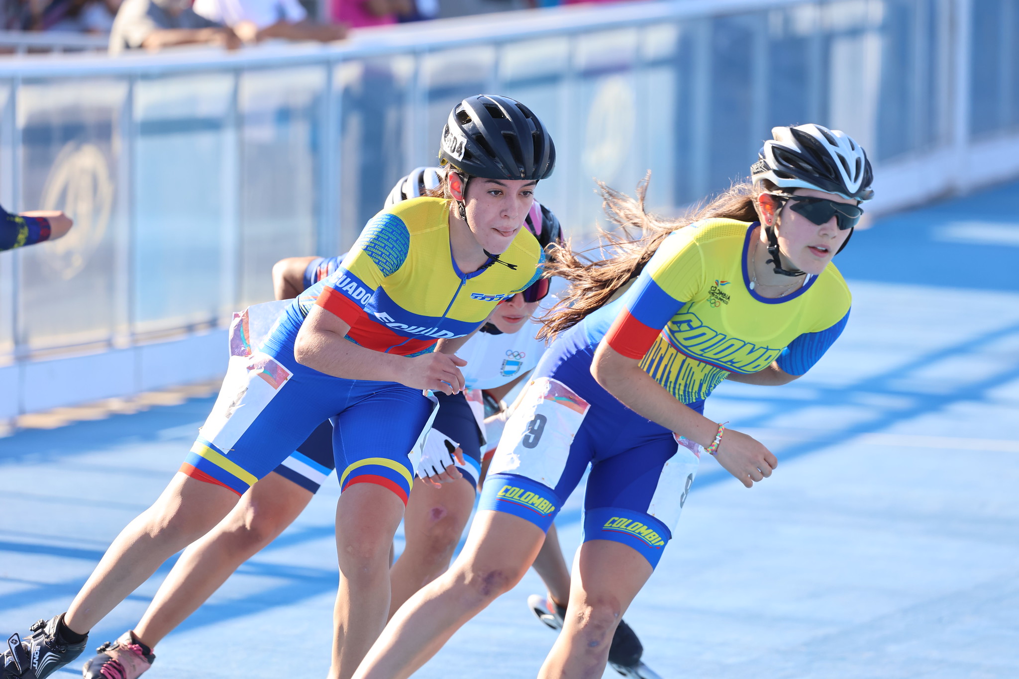 Patinaje de velocidad debuta en los Juegos de Rosario con dos medallas